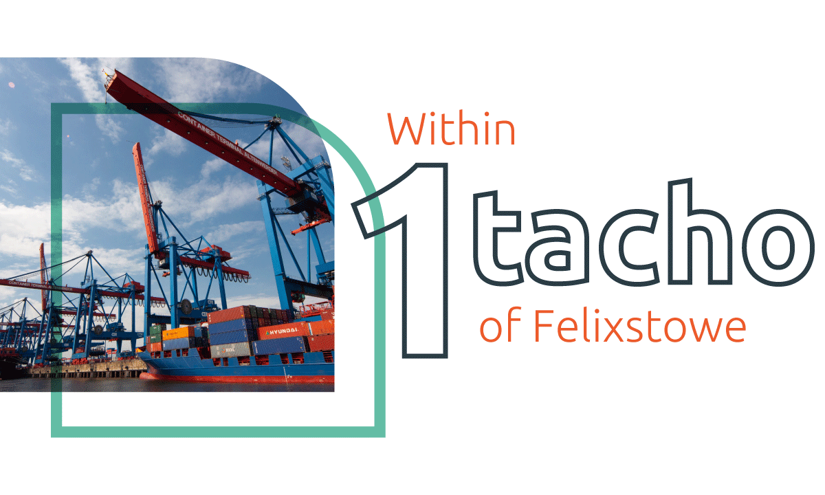 Within 1 tacho of Felixstowe