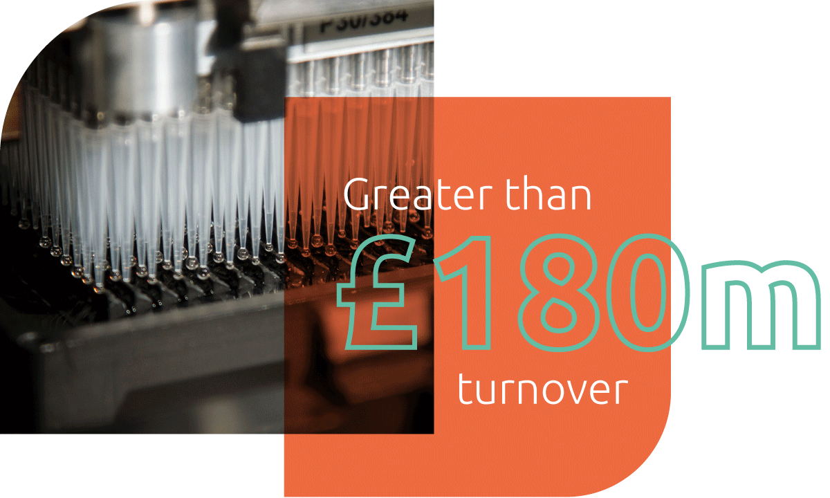 Greater than £180m turnover